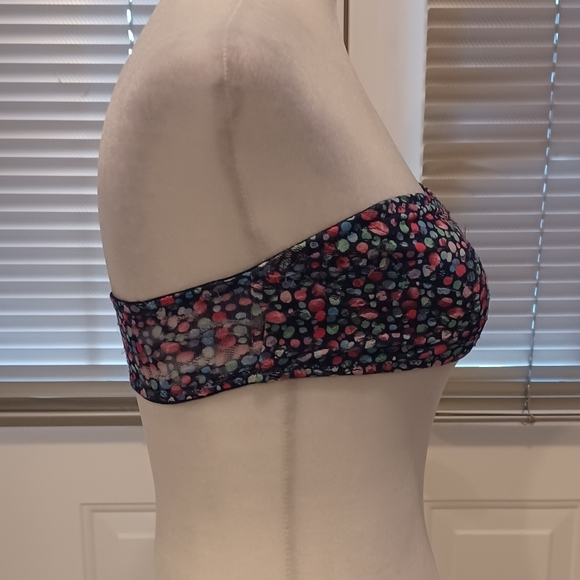 $4 Add-on Blue Spotted Bandeau - Size Medium - Picture 3 of 7